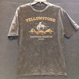 Yellowstone Dutton Ranch Men Graphic Cotton T-Shirt Brown